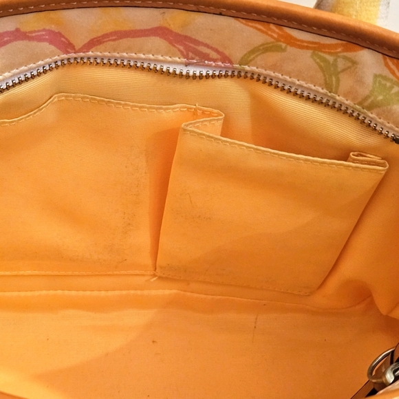 Authentic COACH Multi-Color C's SIGNATURE HOBO SATCHEL BAG - Picture 13 of 16